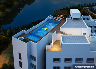 Kolte-Patil - Lakeside24-Terrace  View