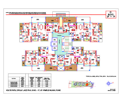 Typical 3rd, 5th, 7th, 9th Floor Plan