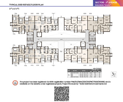 Kolte-Patil - i TOWERS-building e & g - odd refuge floor plan