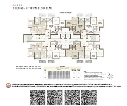 Kolte-Patil - Universe-Building h - Typical floor plan