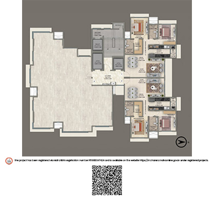 Kolte-Patil - K52-TYPICAL FLOOR PLAN – (1ST, 3RD-8TH, 10TH & 11TH FlOOR)