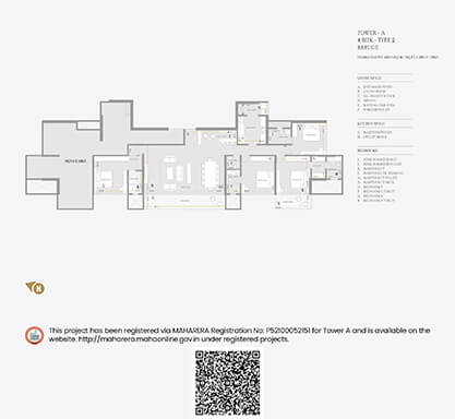Kolte-Patil - 24K Manor-tower a - 4 bhk (type 2 refugee)