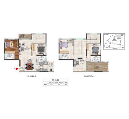 Kolte-Patil - Lakeside24-type A1 - 4bhk
