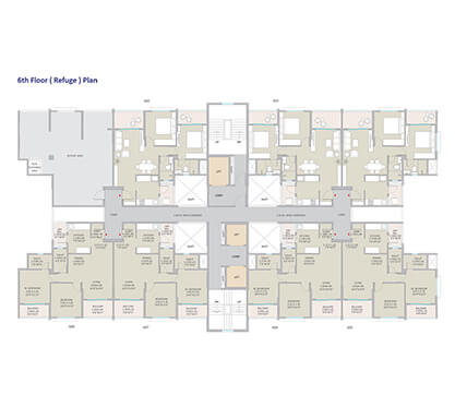 Kolte-Patil - Springshire-tower b5 - 6th floor refugee floor plan
