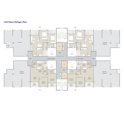 Kolte-Patil - Springshire-tower b5 - 11th floor refugee floor plan