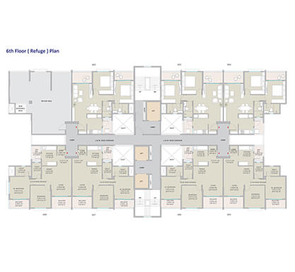 Kolte-Patil - Springshire-tower b6 - 6th floor refugee floor plan
