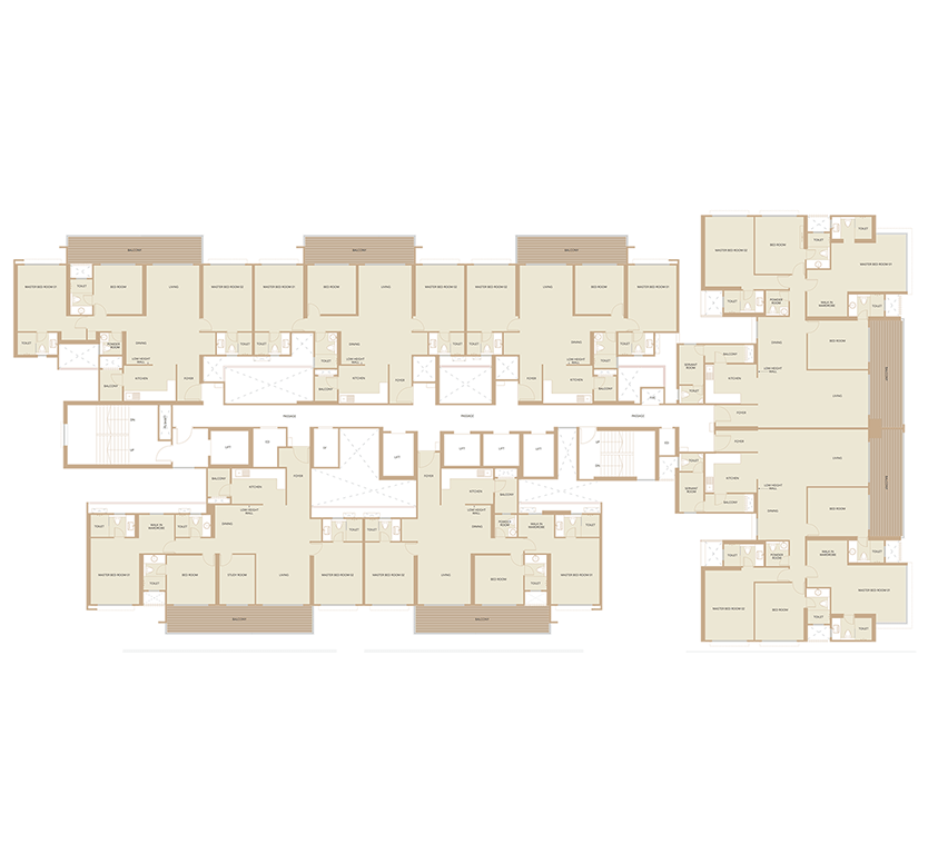 Kolte-Patil - Canvas-building a - typical floor plan