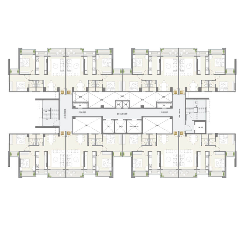 Kolte-Patil - La Vita-23rd-26th Floor Plan