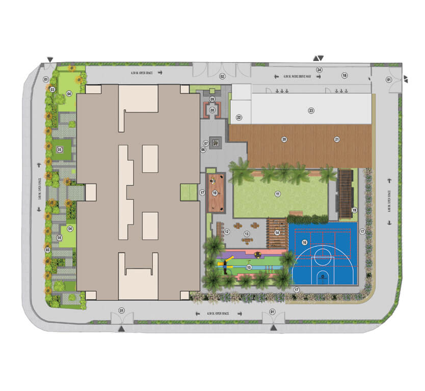 Kolte-Patil - La Vita-podium level floor plan